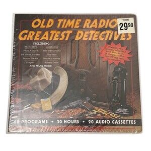 Old Time Radio's Greatest Detectives 20 Rare Audio Cassette Set 60 Programs